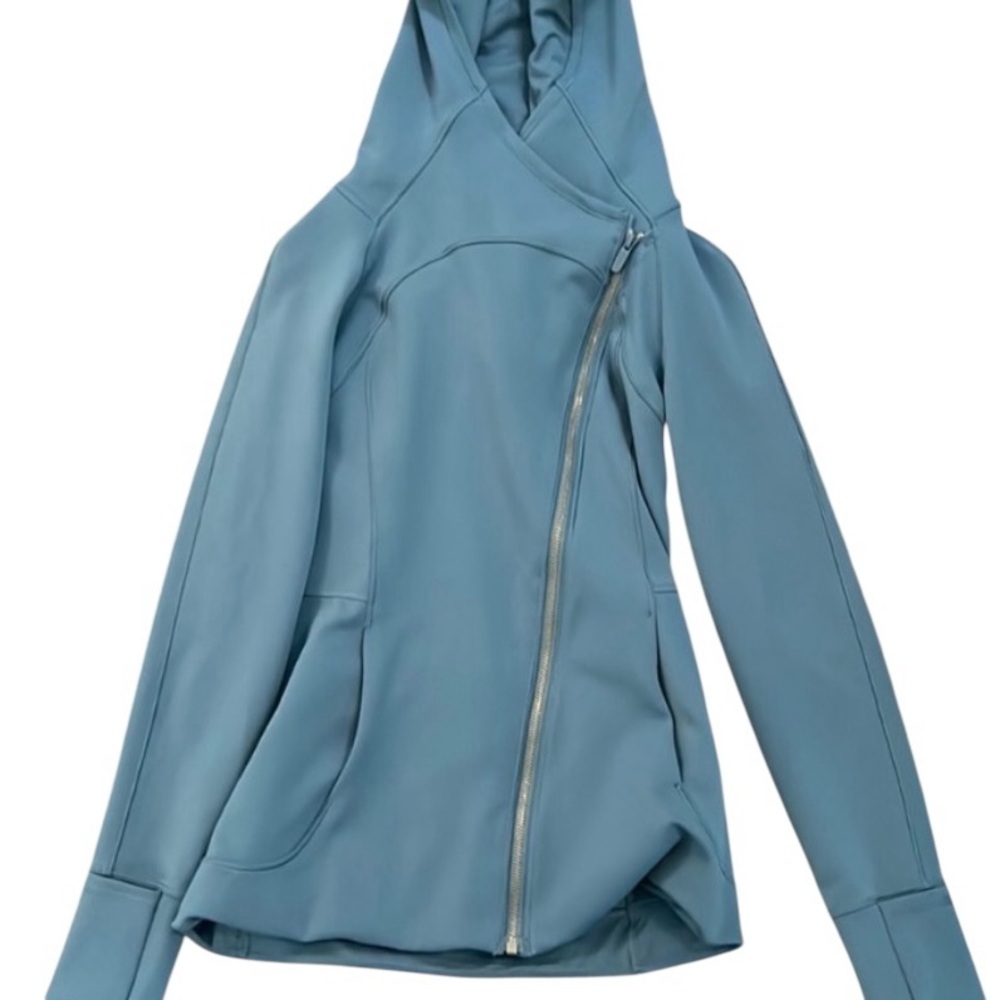 EUC Lululemon Every Journey Hoodie Spacer In Petrol Blue - Size 8 - Picture 9 of 12